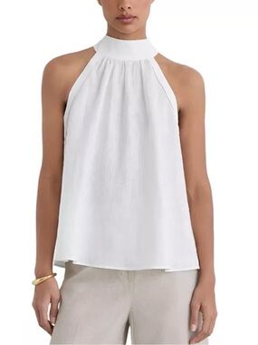 REISS Andi Linen Top in size 6